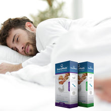 Load image into Gallery viewer, Man sleeping peacefully. SnoreMeds is all about sleep. SnoreMeds also values your relationship. Studies have revealed that snoring is one of the major causes of divorce today.