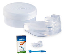 Load image into Gallery viewer, SnoreMeds Anti Snoring Mouthpiece in a Single Pack, primarily for first time customers who wish to trial our product. This pack comes with a 45 day Money-Back Guarantee.