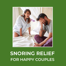 Load image into Gallery viewer, Playful couple, content in their relationship, thanks to SnoreMeds. It&#39;s about Health. It&#39;s about Sleep. It&#39;s about Relationships!
